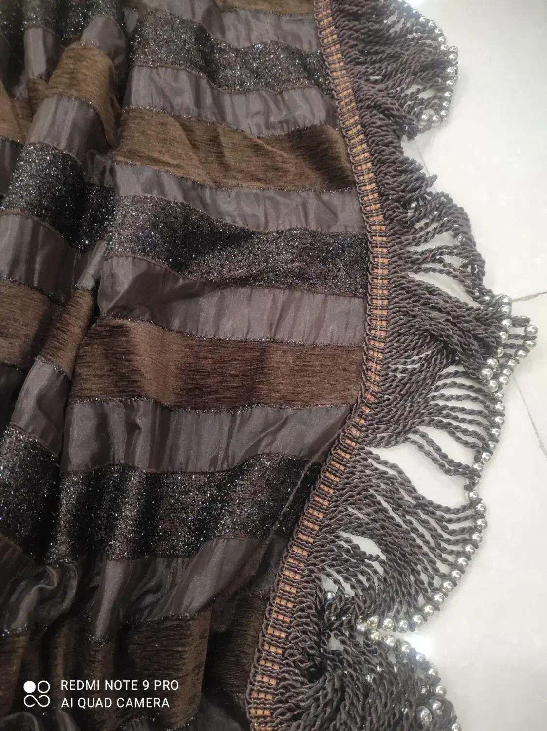 یه جفت پرده یالان با گیپور|پرده، رانر، رومیزی|قرچک, مهدیه|دیوار