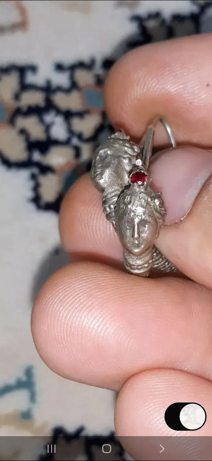 گوشواری نقره کهنه|جواهرات|کرمانشاه, |دیوار