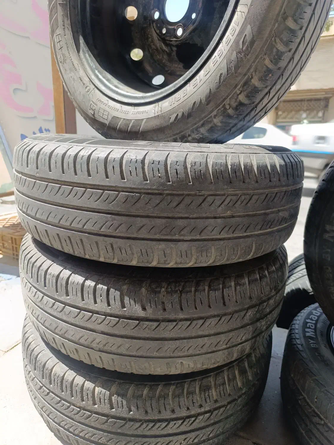 مرکز لاستیک دست دوم سایز  ۱۵ سمند،پرشیا|قطعات یدکی و لوازم جانبی|ارومیه, |دیوار