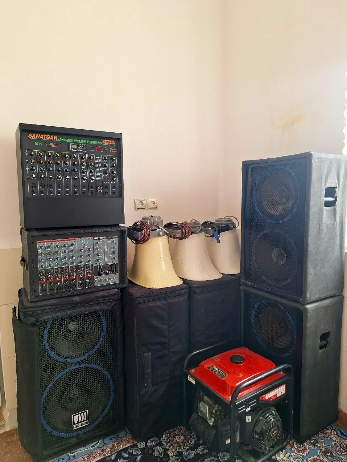 اکو صنعتگر ۴کانال.آرین ۲کانال و ..|صوتی و تصویری|شوشتر, |دیوار