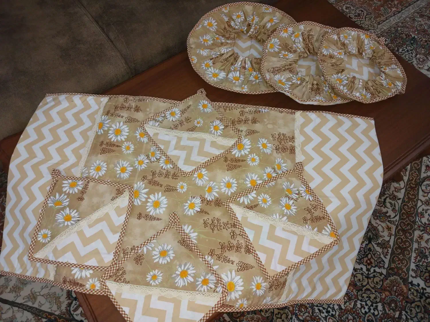 دوخت انواع سرویس آشپزخانه|سفره، حوله، دستمال آشپزخانه|تربت جام, پاسداران|دیوار