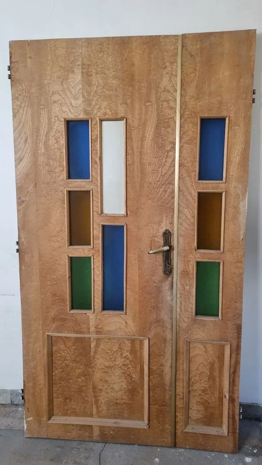 درب دو لنگه به همراه چهارچوب|مصالح و تجهیزات ساختمان|رفسنجان, |دیوار