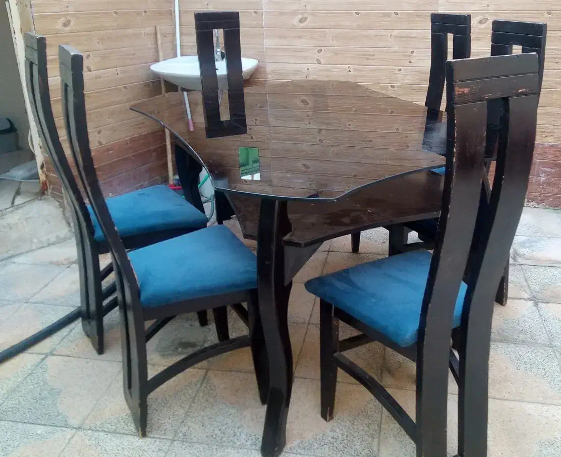 میز ناهار خوری 6 نفره|میز و صندلی غذاخوری|شیراز, شهدای شهرک سعدی|دیوار