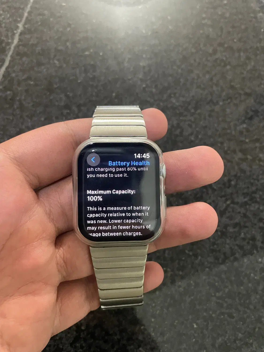 اپل واچ سری ۹ سایز ۴۵ سیلور بدون نقطه|لوازم جانبی موبایل و تبلت|ساری, |دیوار