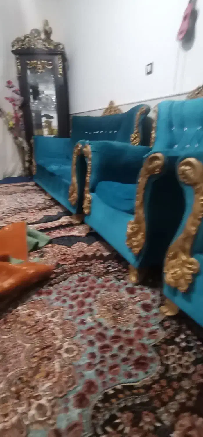 مبل7نفره|مبلمان خانگی و میز عسلی|قم, علی آباد سعدگان|دیوار