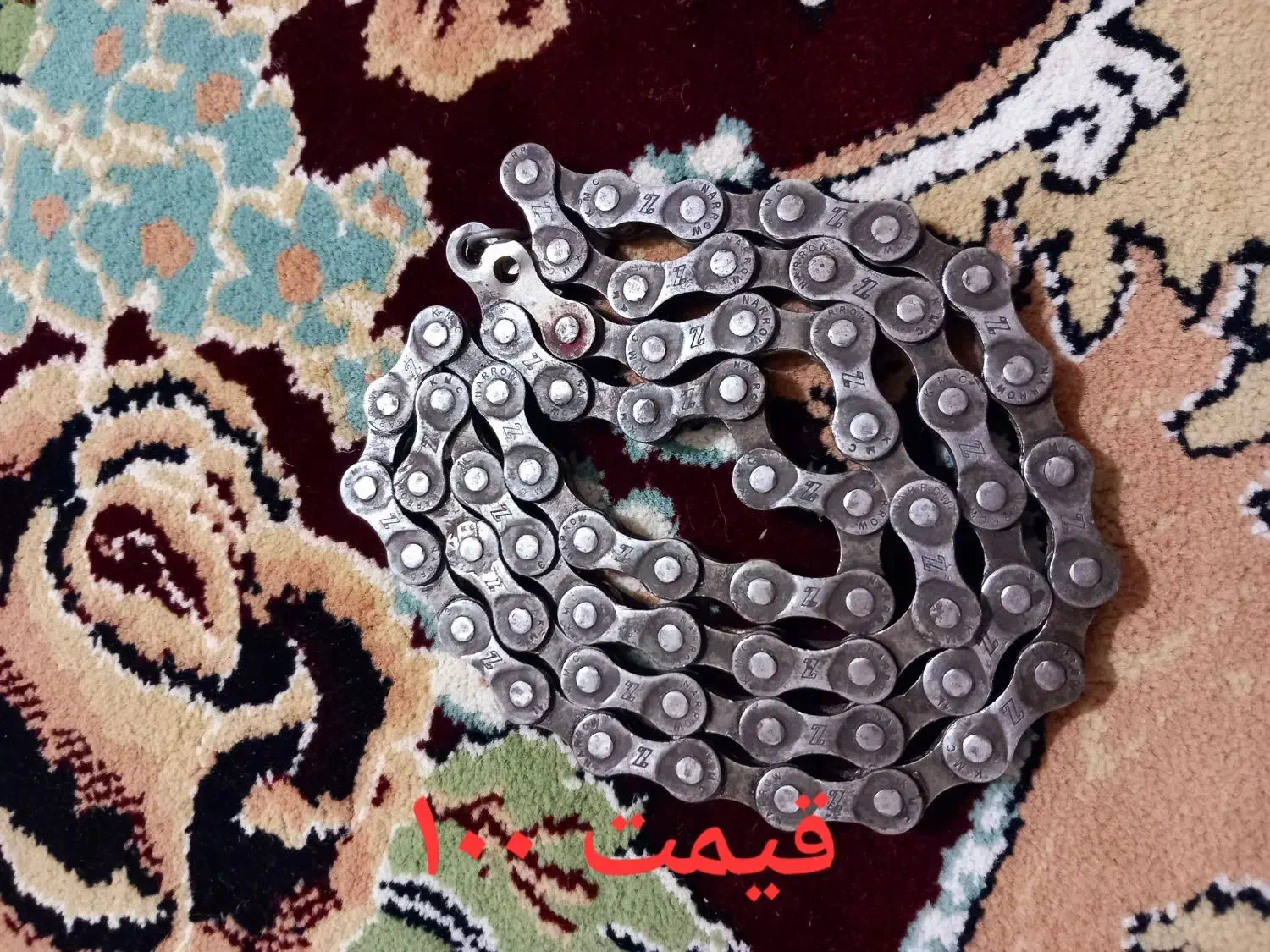 دوتا زنجیر دوچرخه و ترک ۱۶|دوچرخه، اسکیت، اسکوتر|بیرجند, |دیوار