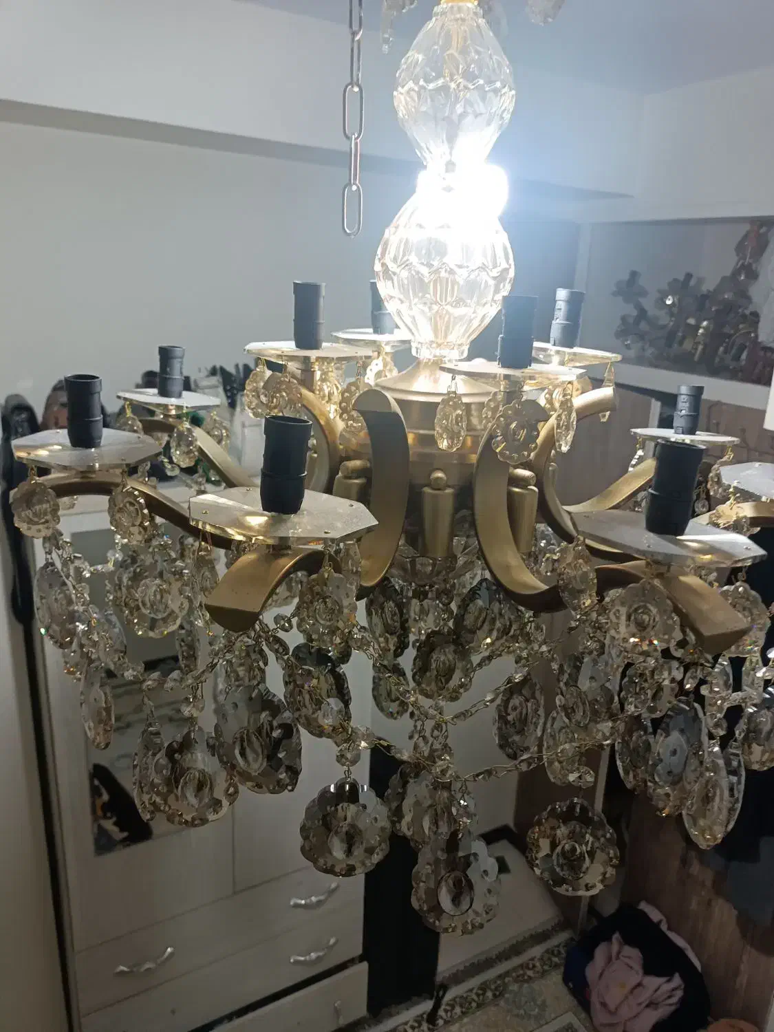 لوستر  ۸ شاخه ای|لوستر و چراغ آویز|محمدشهر, ولدآباد|دیوار