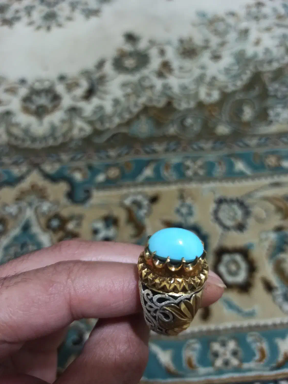 انگشتر فیروزه عجمی پاک|جواهرات|ورامین, ورامین|دیوار