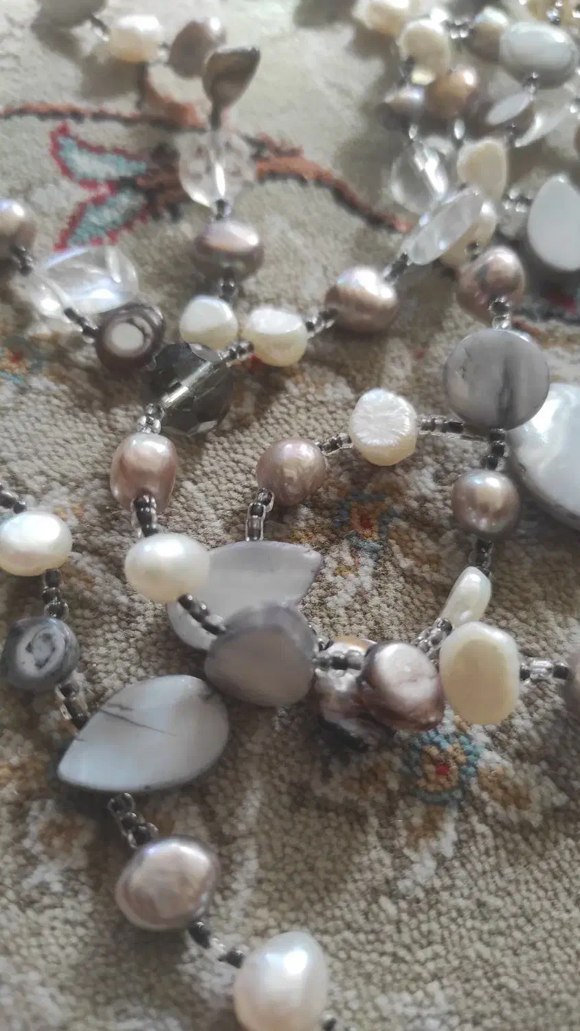 ریسه مروارید طبیعی و صدف تراش خورده|بدلیجات|اندیشه, اندیشه فاز ۴|دیوار