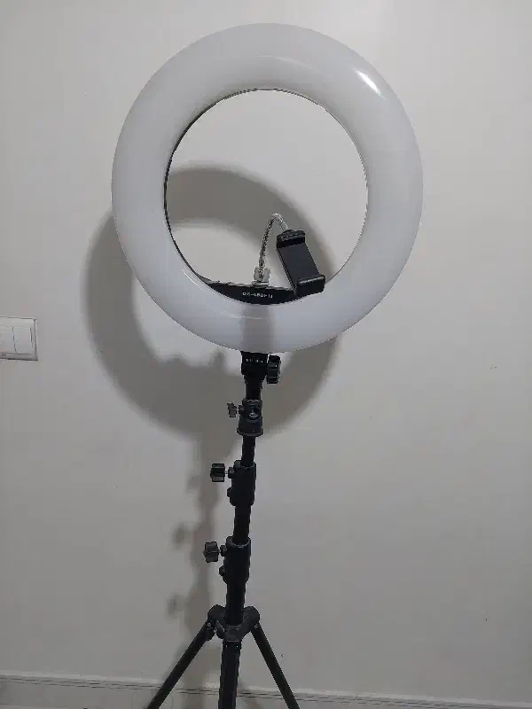 رینگ لایت مدل QS-480E|دوربین عکاسی و فیلم‌برداری|تهران, والفجر (افسریه)|دیوار