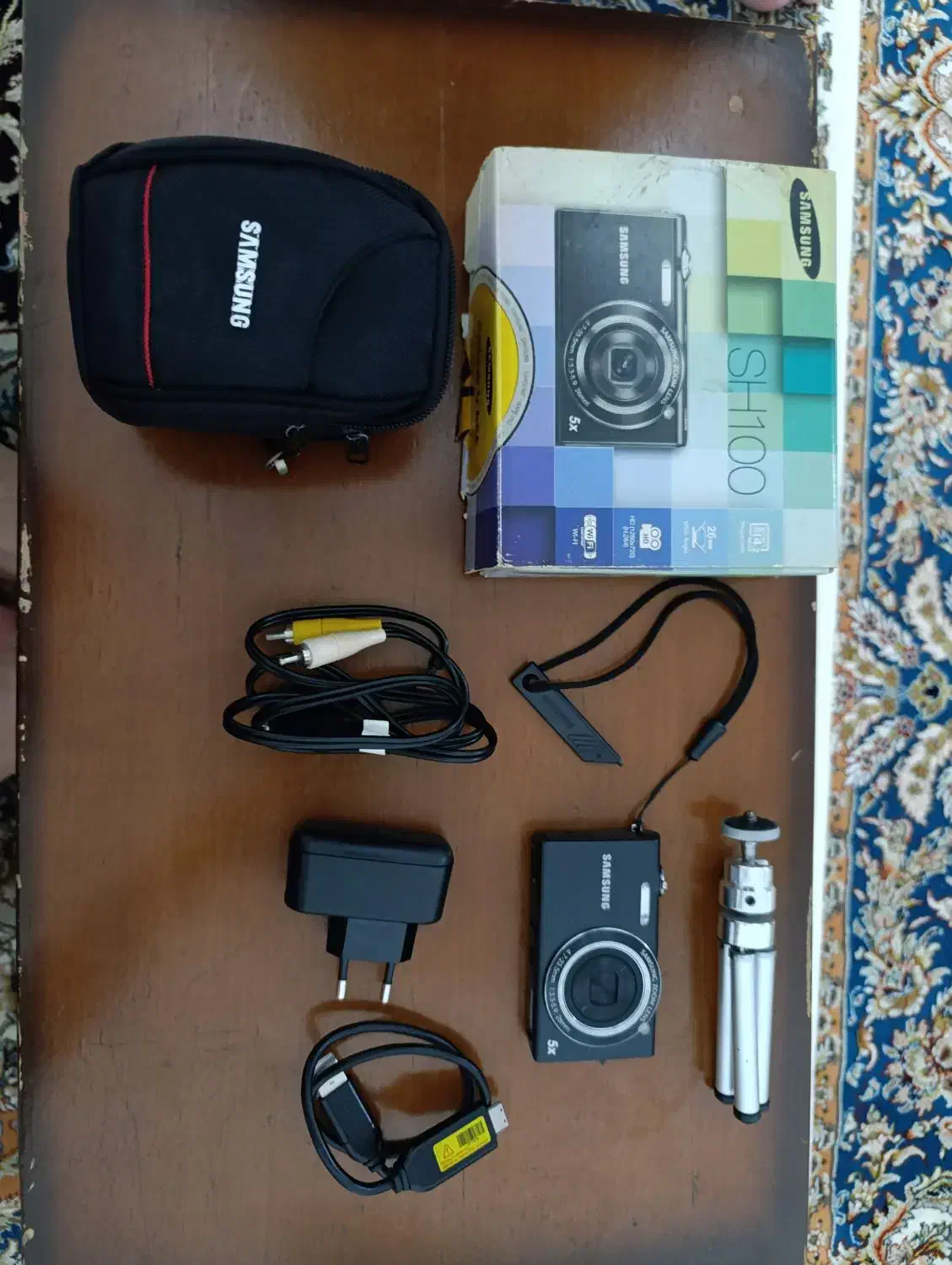 دوربین Samsung SH100 نو + جعبه و سه‌پایه|دوربین عکاسی و فیلم‌برداری|قرچک, زیبا شهر|دیوار