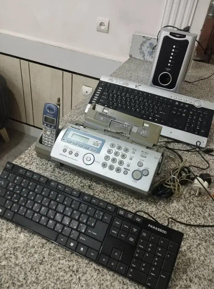 تلفن فکس ، صفحه کلید ، باند کامپیوتر|پرینتر، اسکنر، کپی، فکس|اندیمشک, |دیوار