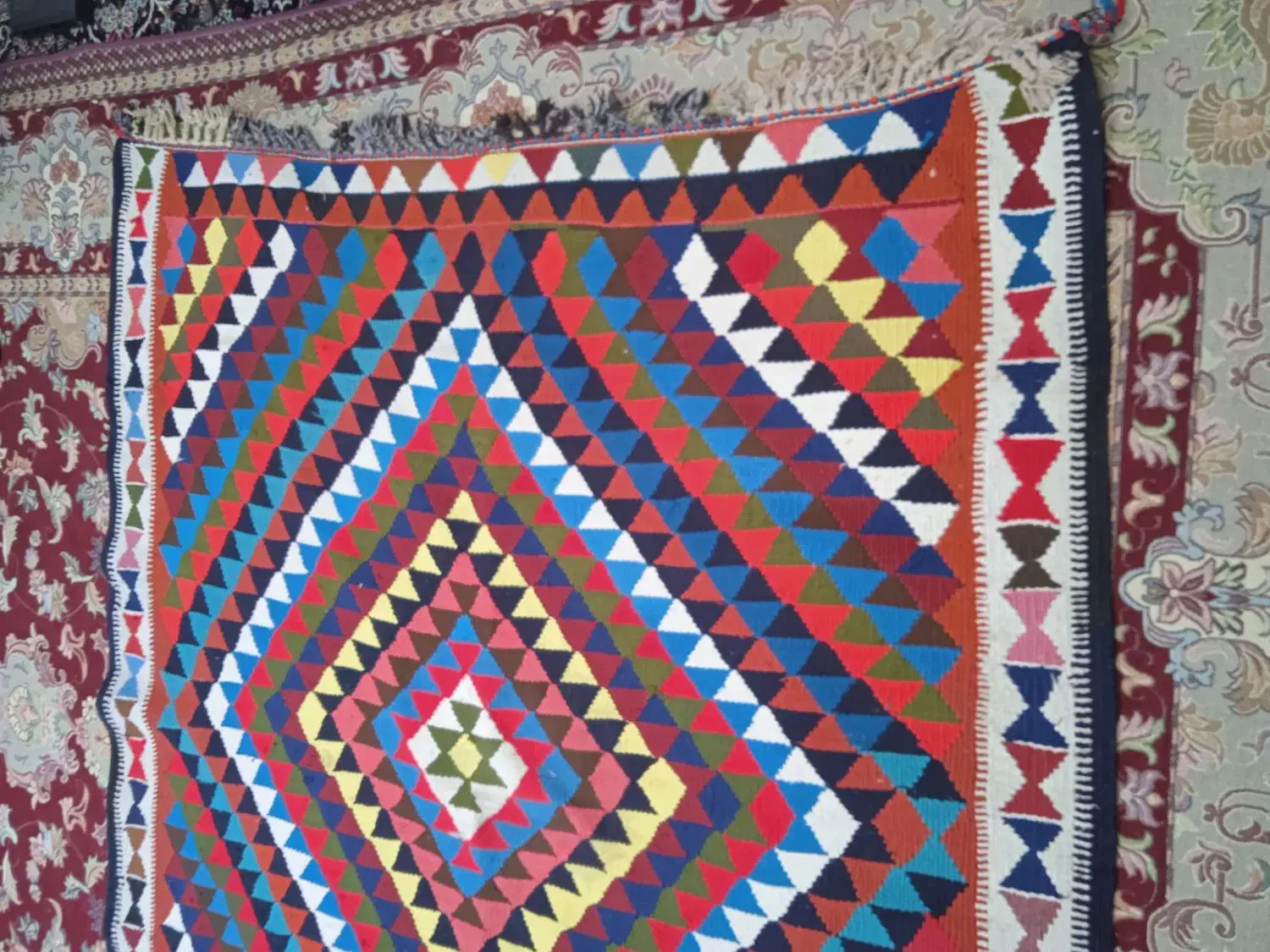 گلیم فرش|گلیم، جاجیم، گبه|کوهدشت, |دیوار