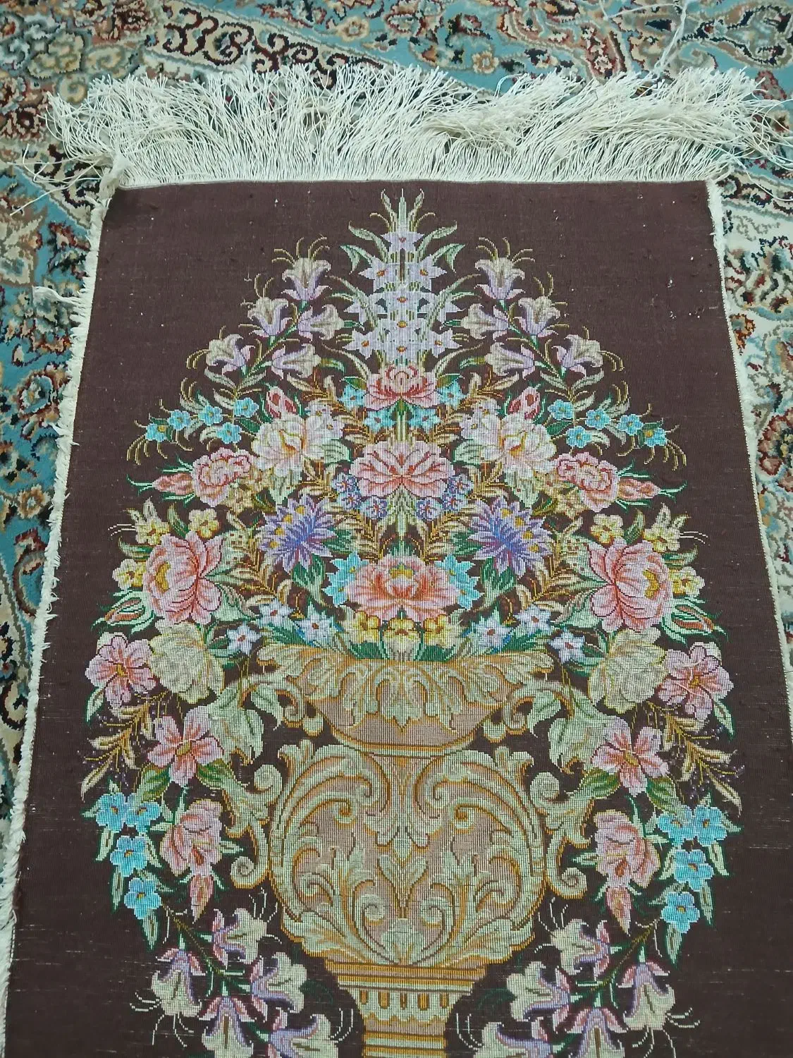 تابلو فرش تمام ابریشم|تابلو فرش|قم, صدوق|دیوار