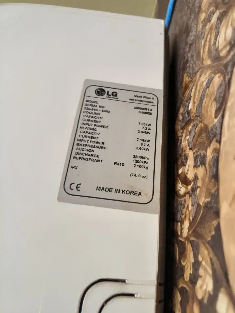 کولر گازی LG 30000|کولر گازی و فن‌کوئل|قم, باجک یک|دیوار