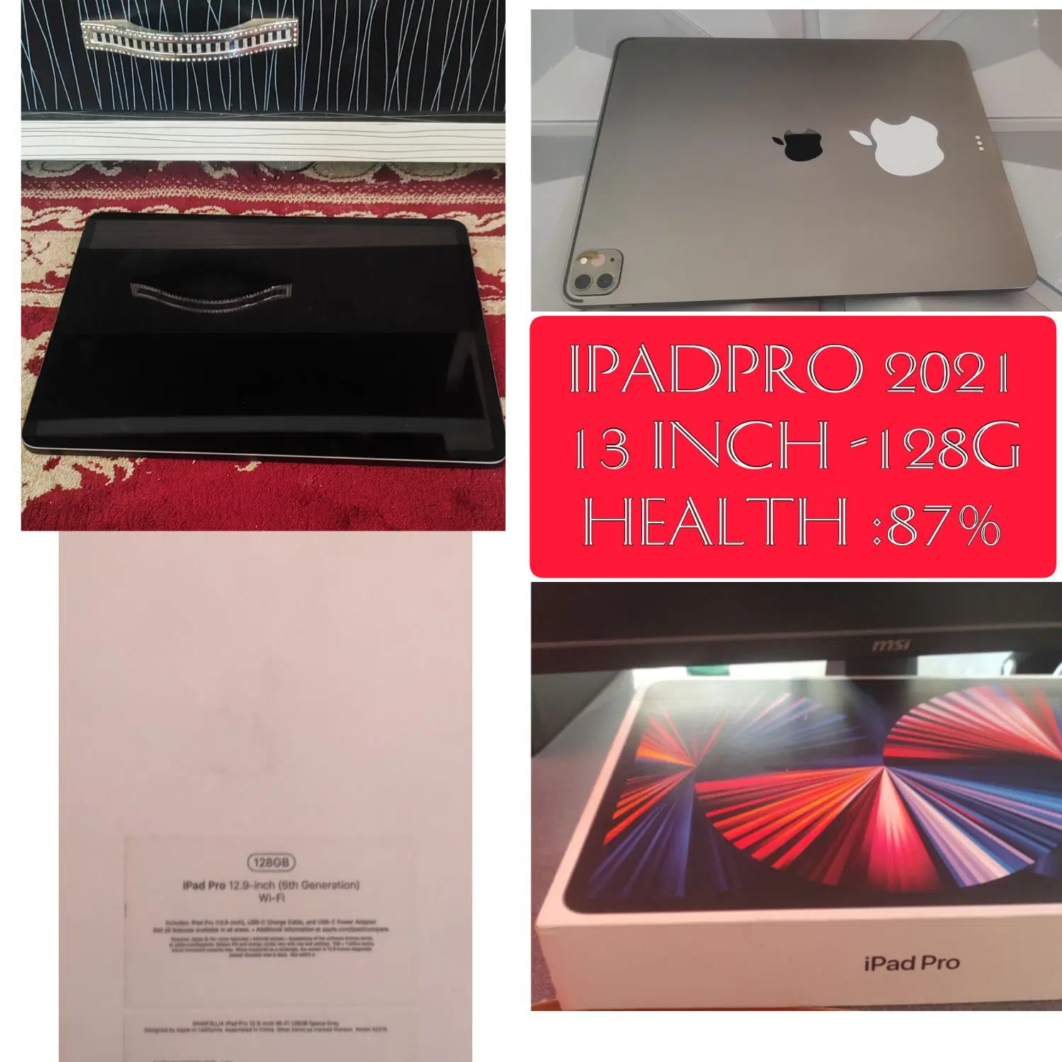 i pad pro m1 13 inch|تبلت|شهرکرد, |دیوار