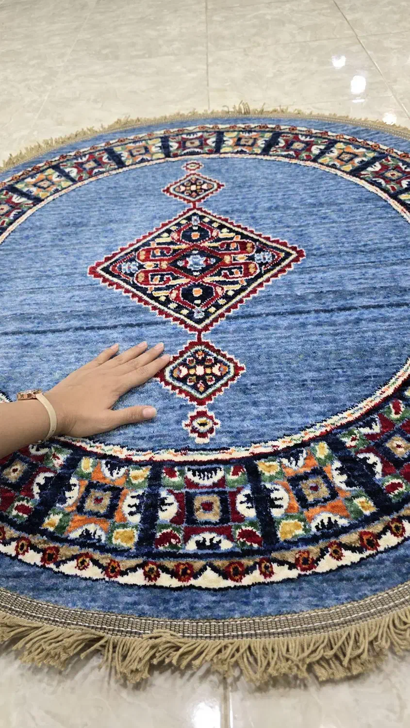 فرش گرد یک در یک درانواع رنگها و طرحها|فرش|آران و بیدگل, |دیوار