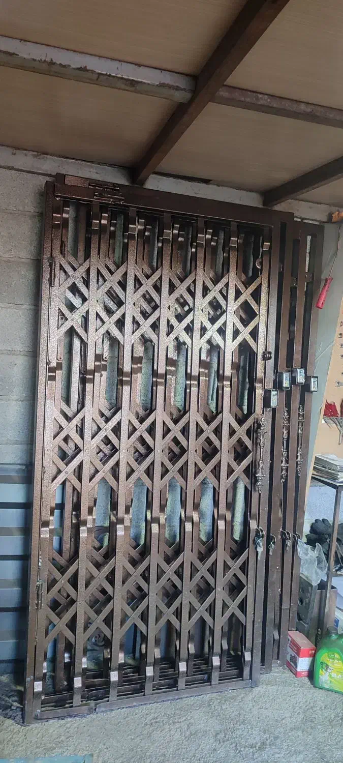 حفاظ درب اکاردونی آکاردیونی اکاردون نرده امنیتی|مصالح و تجهیزات ساختمان|قدس, شهرقدس|دیوار