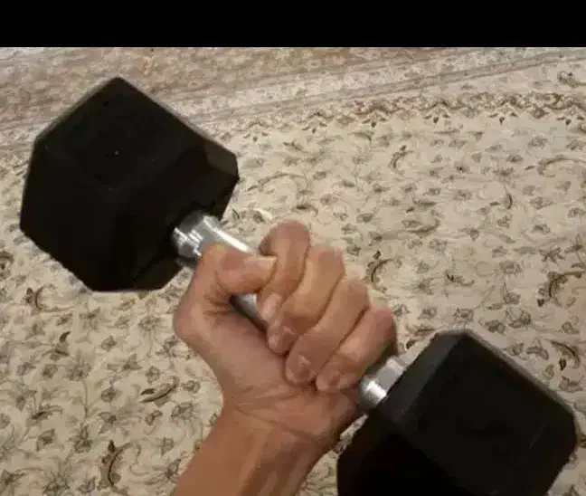 دوعدد دمبله ۵کیلوی دارم . یه ماهه کارکردم باش خدای|تجهیزات ورزشی|ویسیان, |دیوار