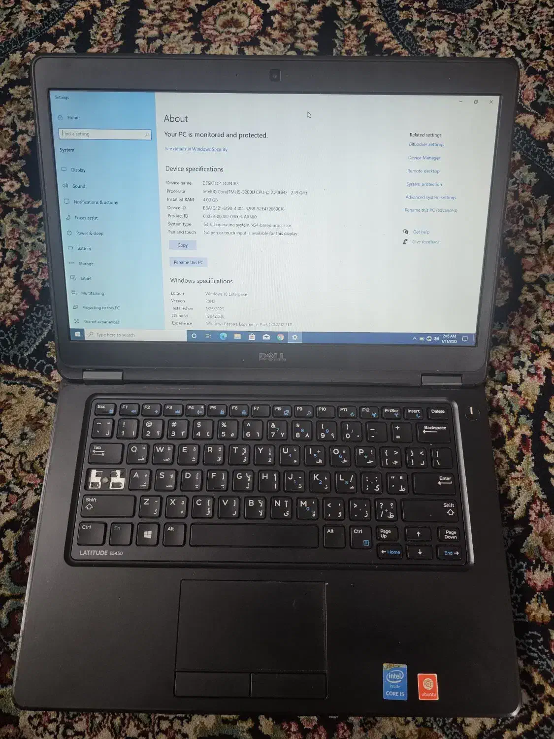 dell e5450|رایانه همراه|تهران, ابوذر|دیوار