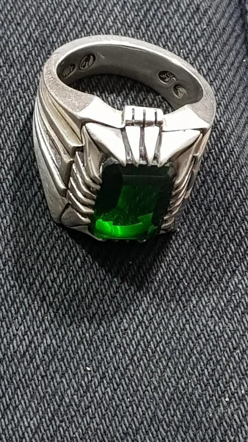 انگشتر نقره زمرد|جواهرات|پاکدشت, پاکدشت (مامازند)|دیوار