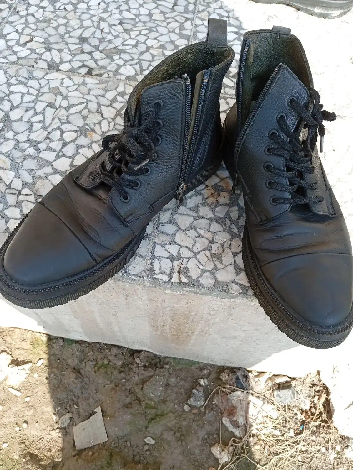 نیم بوت چرم اصل|کیف، کفش، کمربند|چالوس, |دیوار