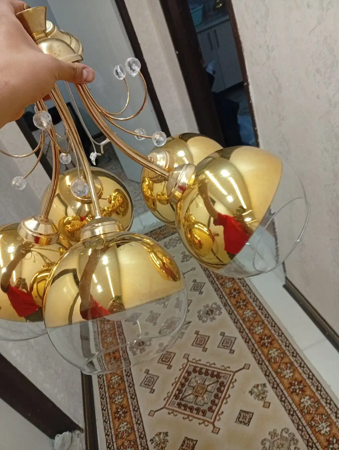 لوستر|لوستر و چراغ آویز|چهارباغ, |دیوار