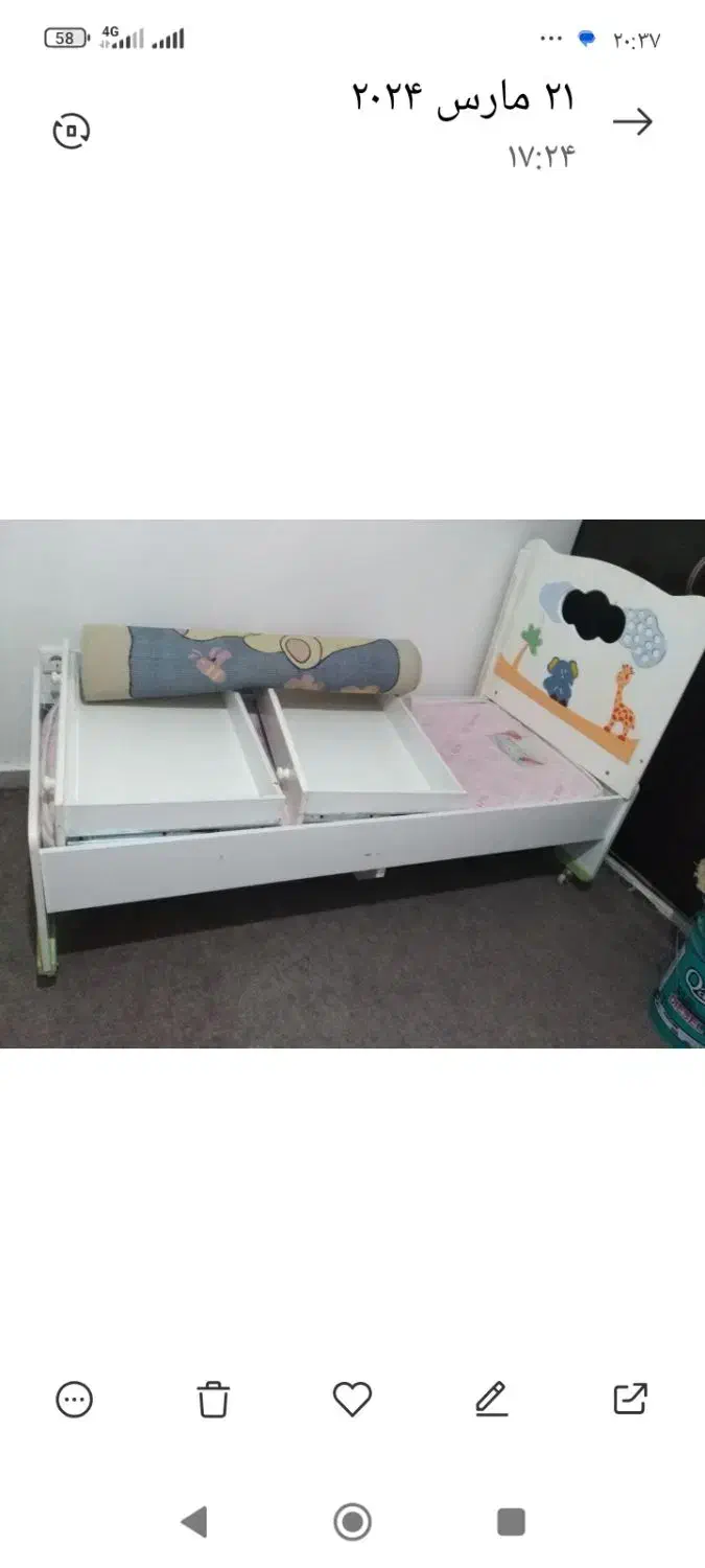 تخت خواب|تخت و صندلی بچه|مینودشت, |دیوار