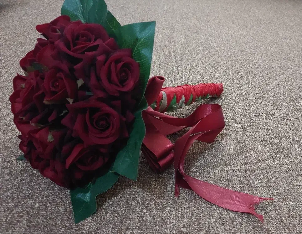 دسته گل عقد و عروسی|گل مصنوعی|شیراز, زرهی|دیوار