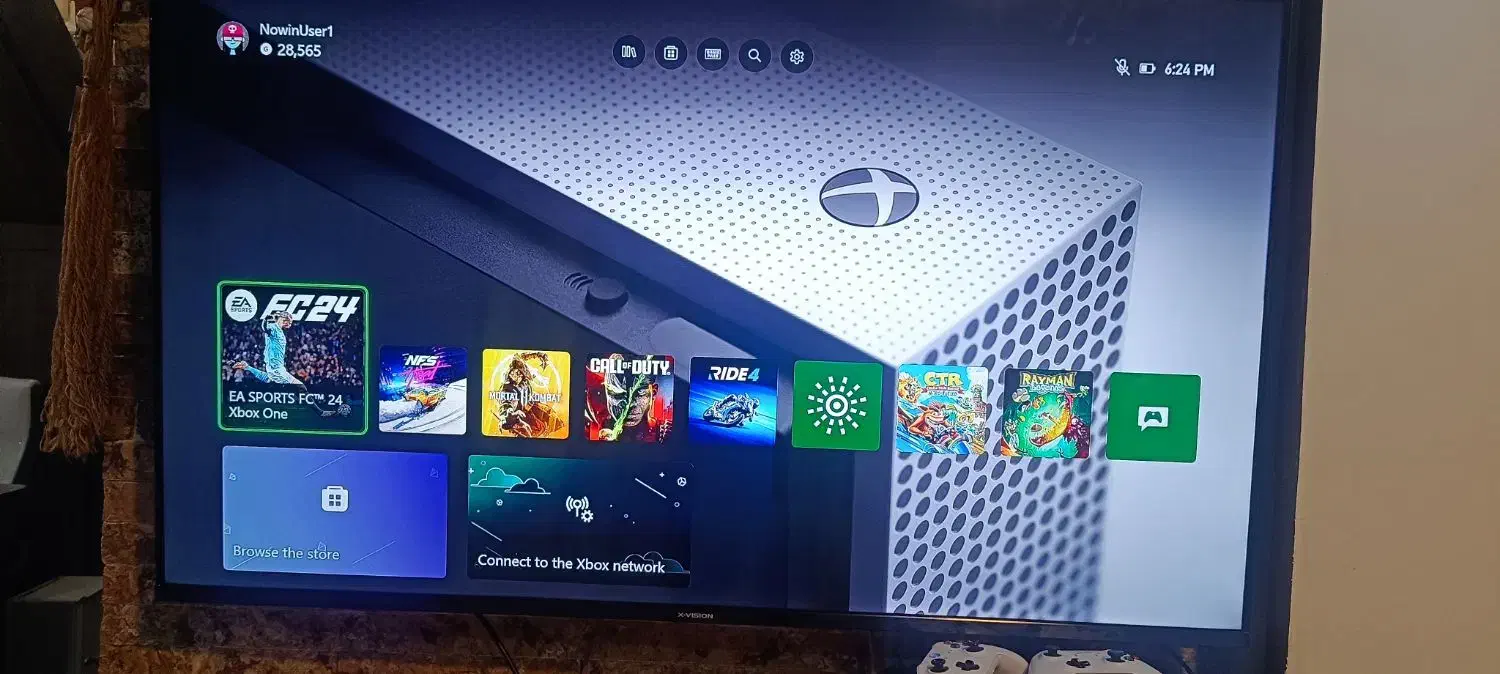 ایکس باکس وان اس دو دسته با کلی بازی و باتری شارژی|کنسول، بازی ویدئویی و آنلاین|دزفول, |دیوار