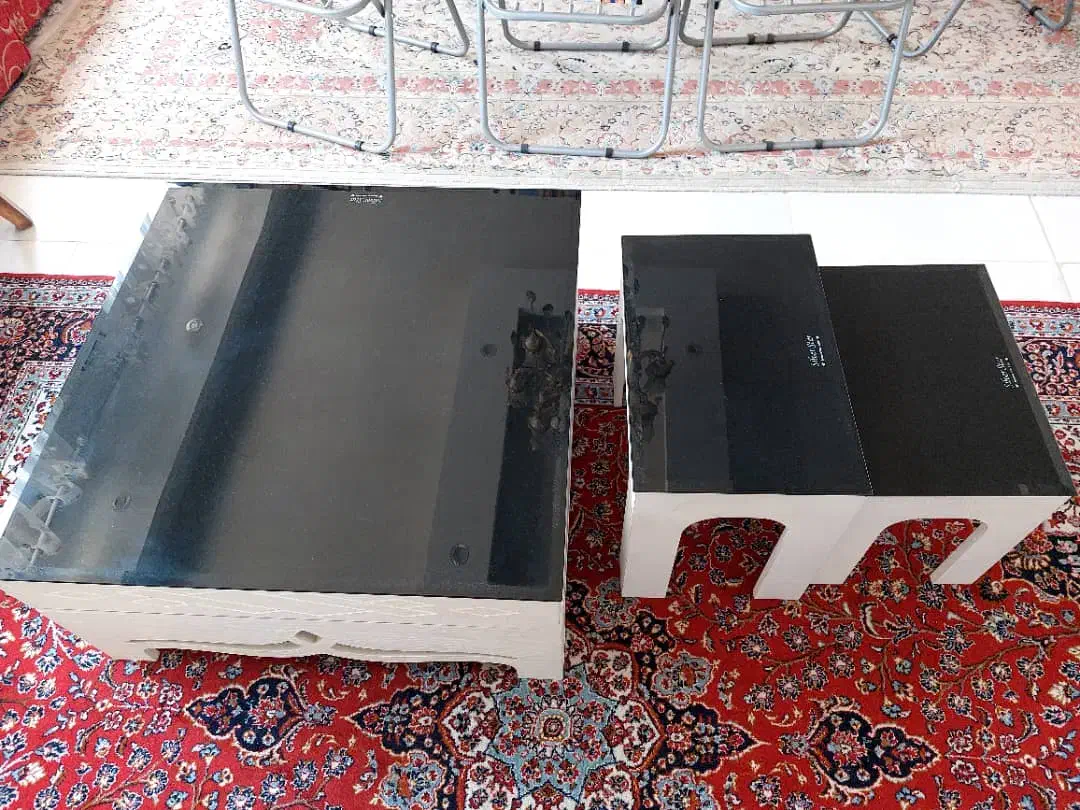 میزوسط ومیزعسلی تمیز درجه یک|مبلمان خانگی و میز عسلی|رشت, تازه آباد|دیوار