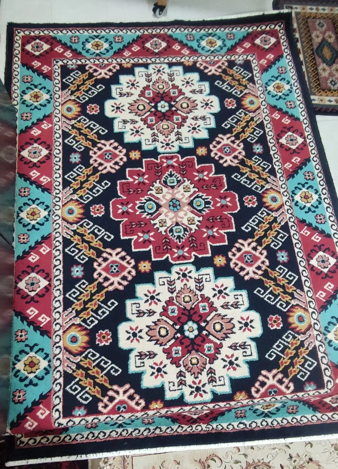 فرش چهار متری 1/5×2/25|فرش|قزوین, |دیوار