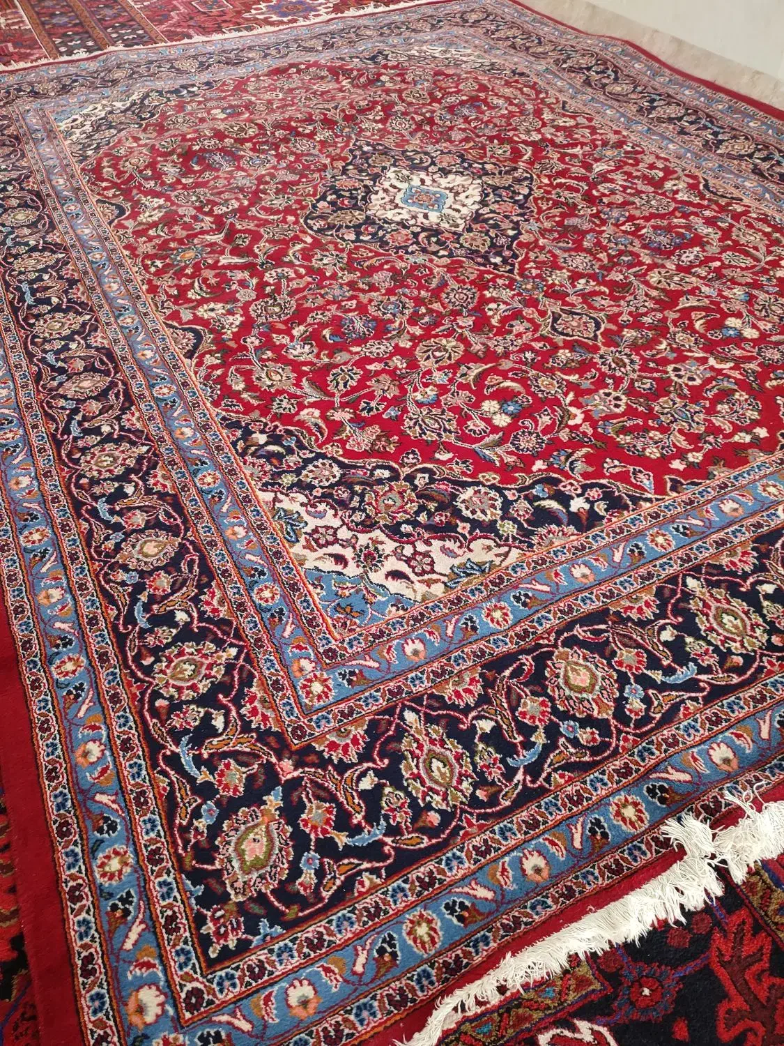 یک جفت فرش دستبافت تبریز 12 متری|فرش|عجب شیر, |دیوار