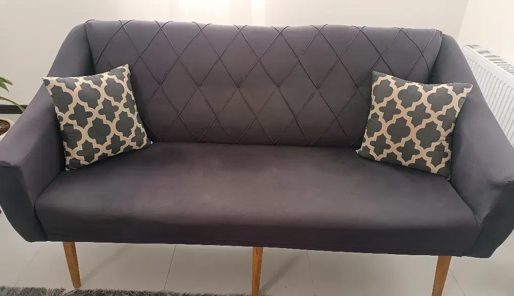 مبل طوسی دو رنگ هفت نفره میز غذاخوری ناهارخوری6نفر|مبلمان خانگی و میز عسلی|شاهینشهر, امیرکبیر|دیوار