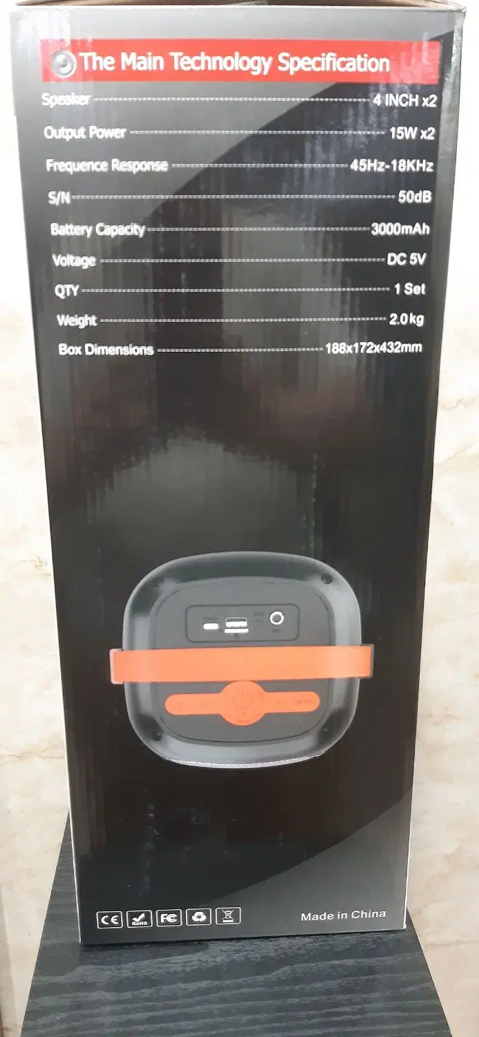 اسپیکر ۳۰۰۰ مگا هرتز بلوتوثی قابل حمل|سیستم صوتی خانگی|میانه, |دیوار