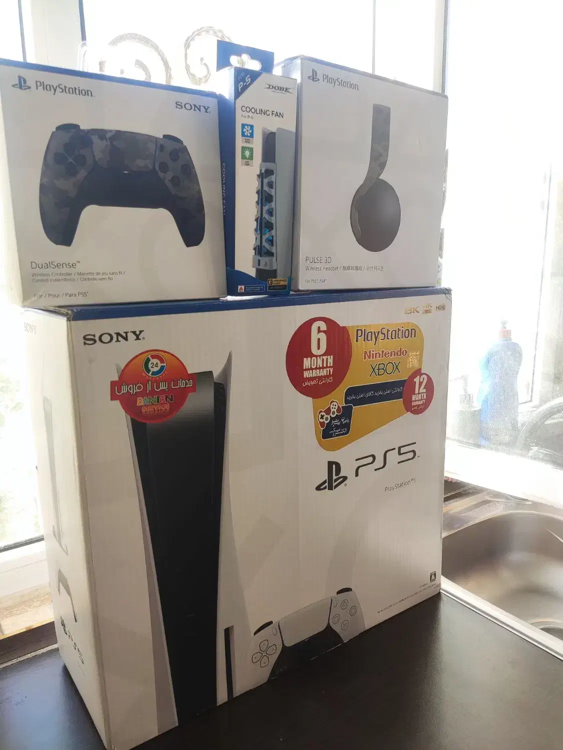 ps5 standard با همه لوازم|کنسول، بازی ویدئویی و آنلاین|رودهن, |دیوار