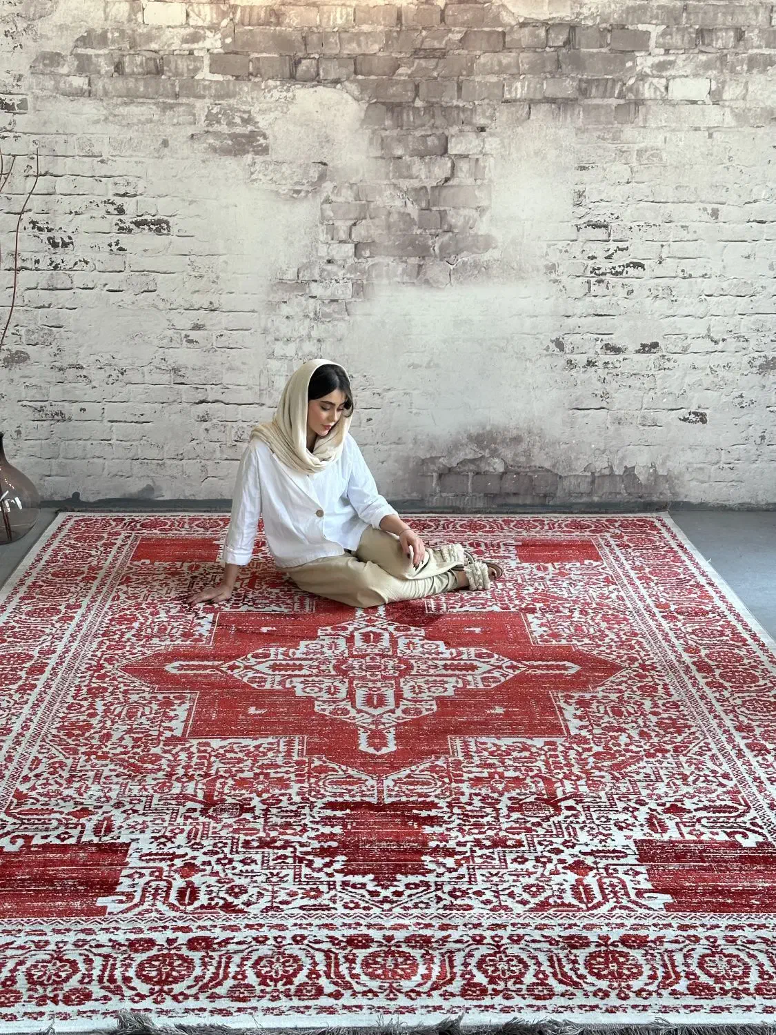 فرش مهرگان کرم/لاکی نخ ترک ۷۰۰شانه ۶و۹و۱۲ متری|فرش|قم, باجک دو|دیوار
