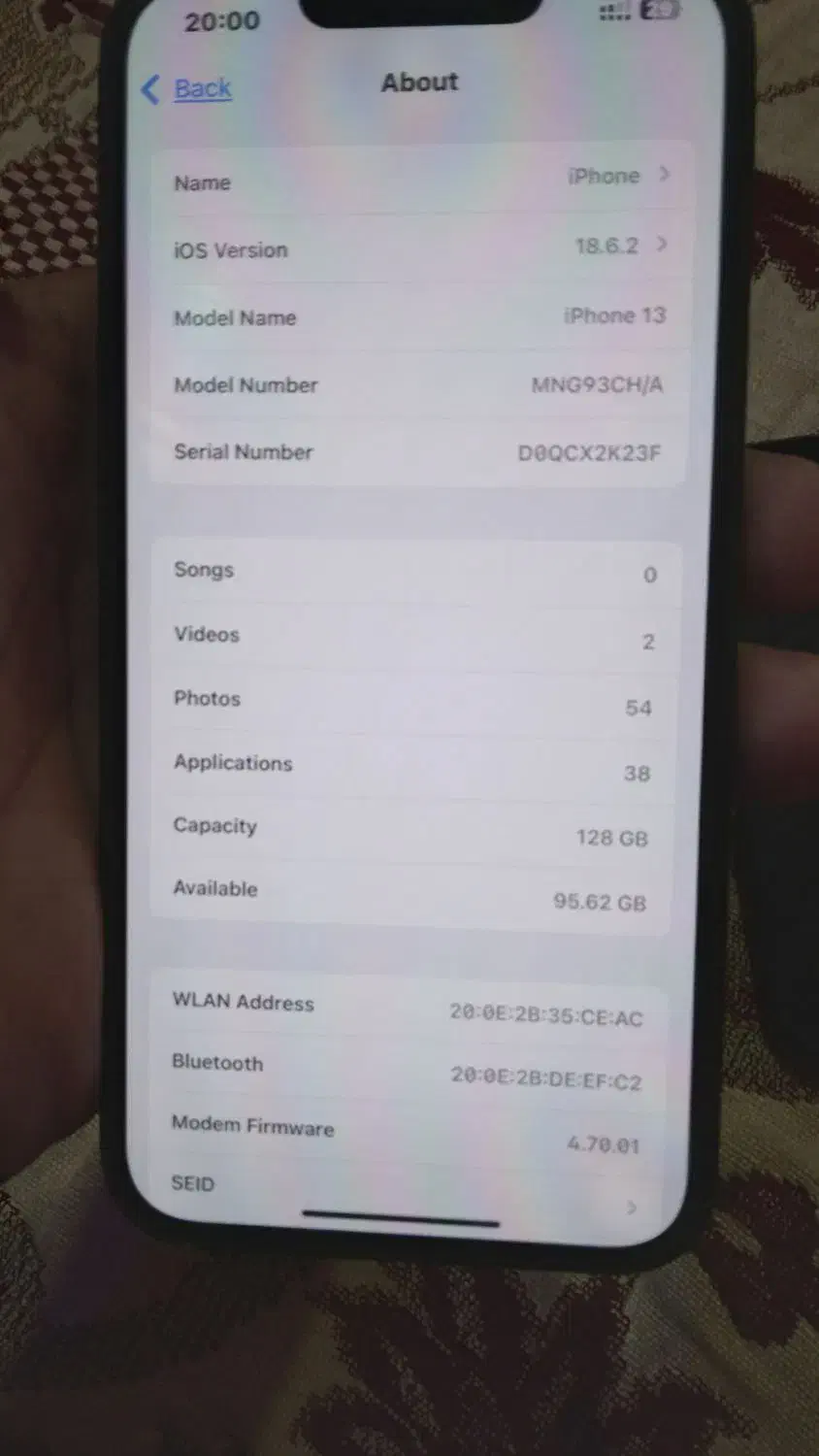 آیفون ۱۳ نرمال تک رنگ|موبایل|بم, |دیوار