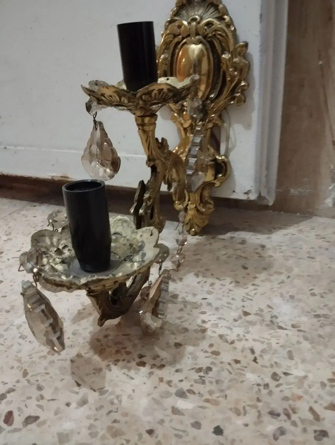 دیوارکوب برنز|لوستر و چراغ آویز|قزوین, |دیوار