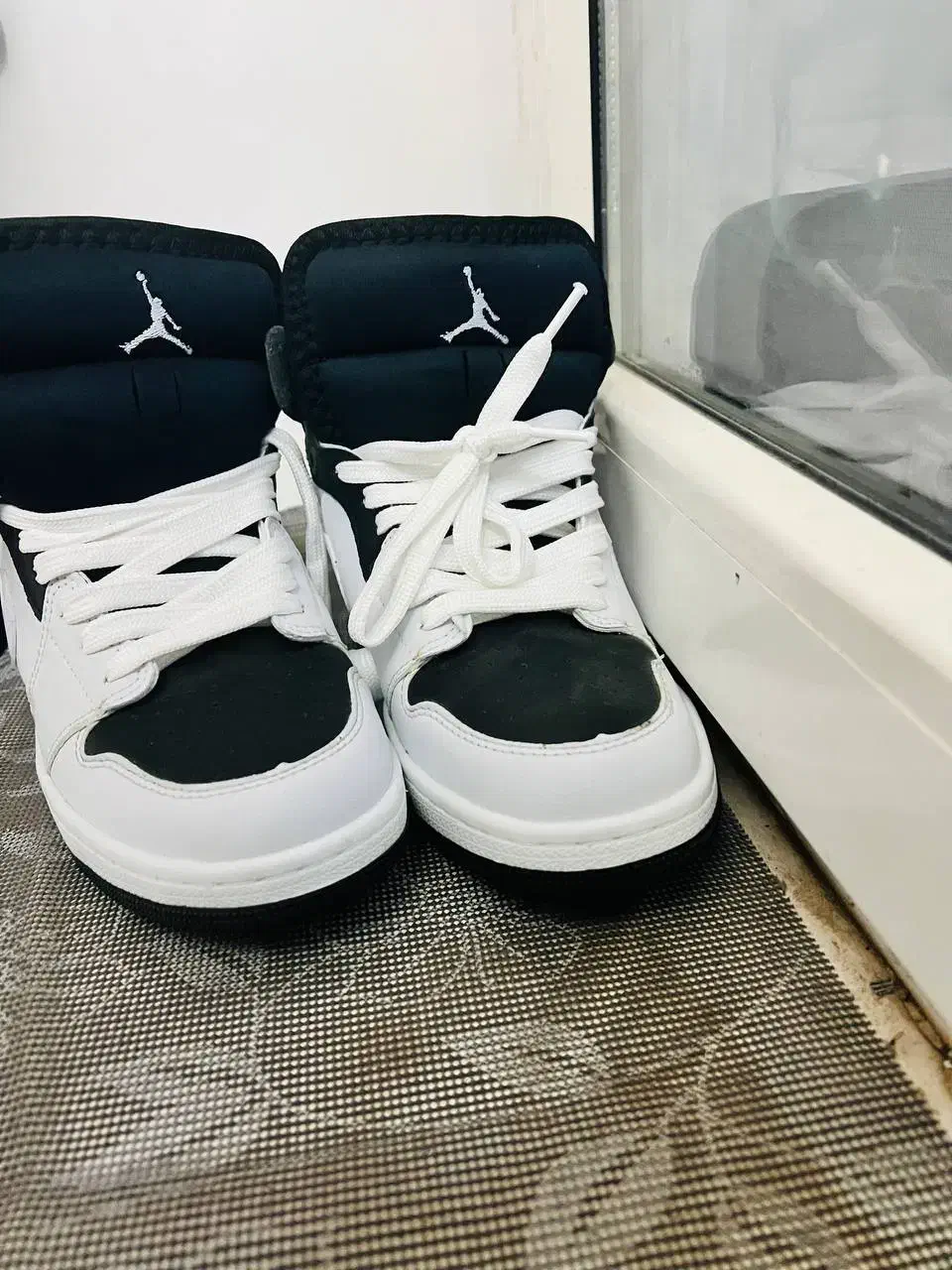 کفش جردن نایکی سفید مشکی|کیف، کفش، کمربند|کرمان, |دیوار