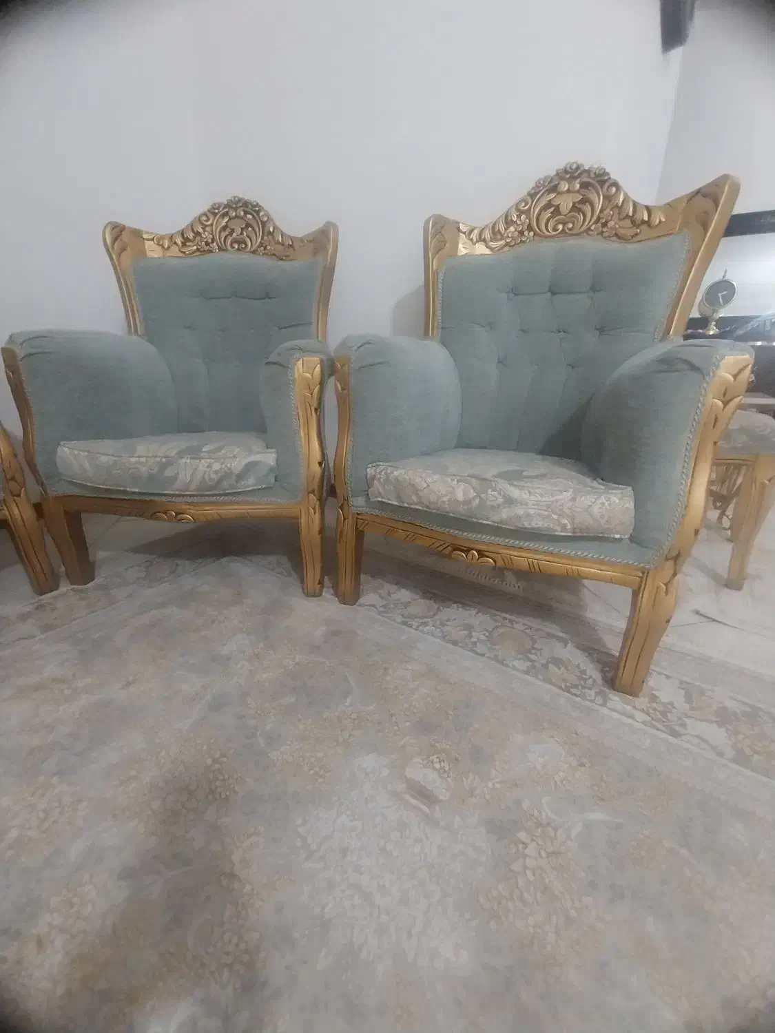 مبل سلطنتی چوب راش ۹نفره|مبلمان خانگی و میز عسلی|پاکدشت, پاکدشت (مامازند)|دیوار