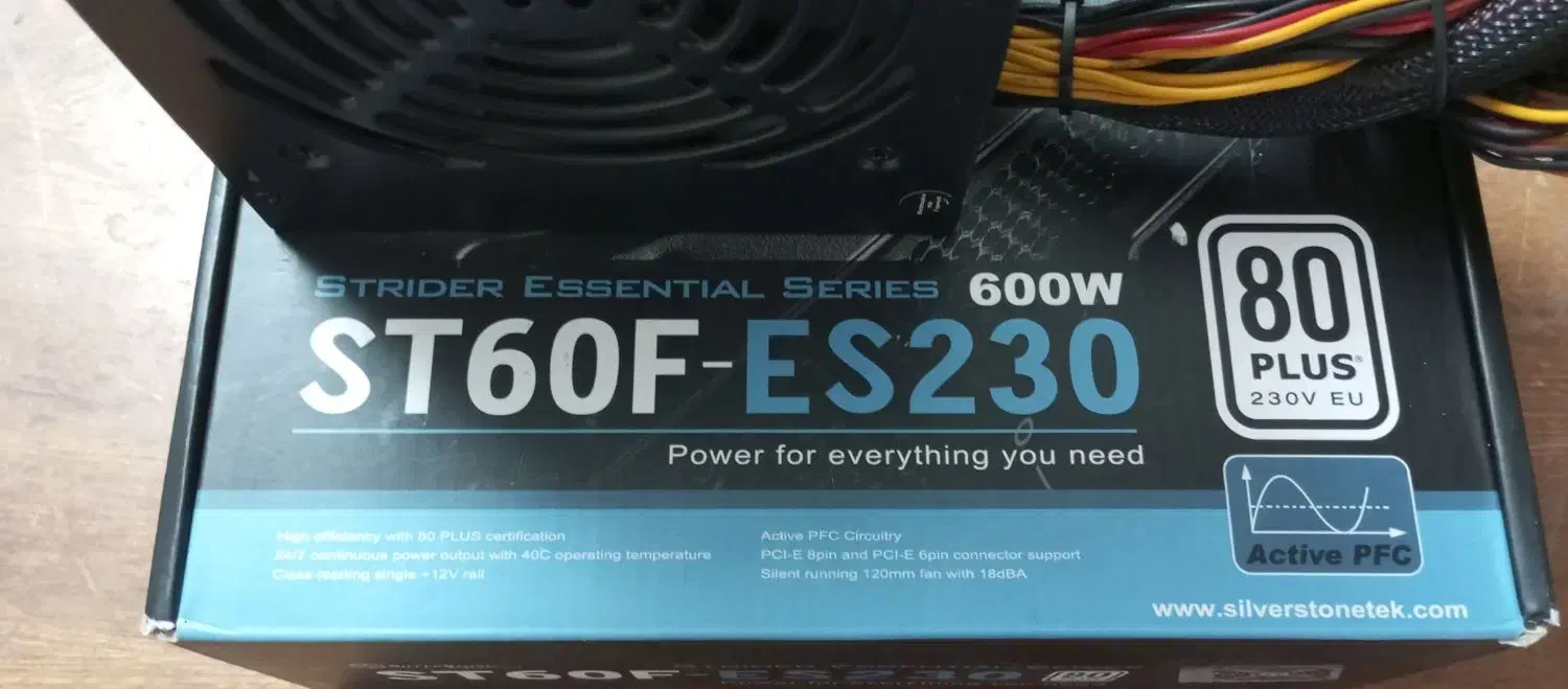 پاور کامپیوتر ۶۰۰وات سیلوراستون|قطعات و لوازم جانبی رایانه|اصفهان, بیدآباد|دیوار