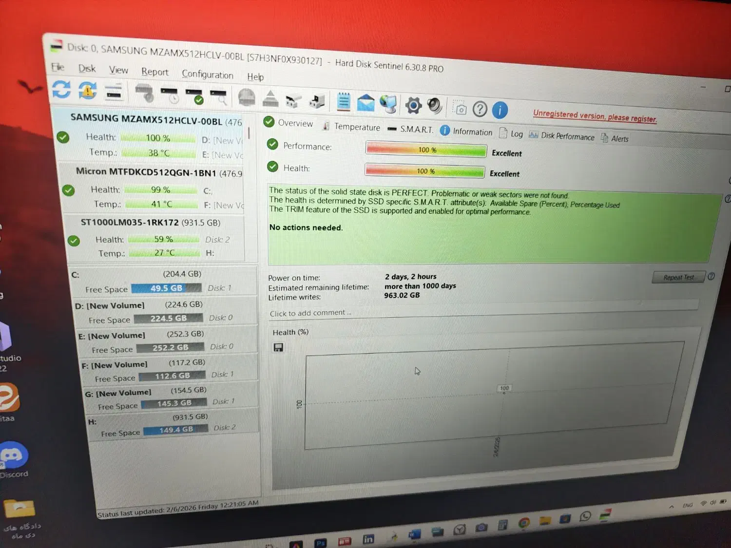 هارد سامسونگ SSD M.2|قطعات و لوازم جانبی رایانه|ارومیه, |دیوار