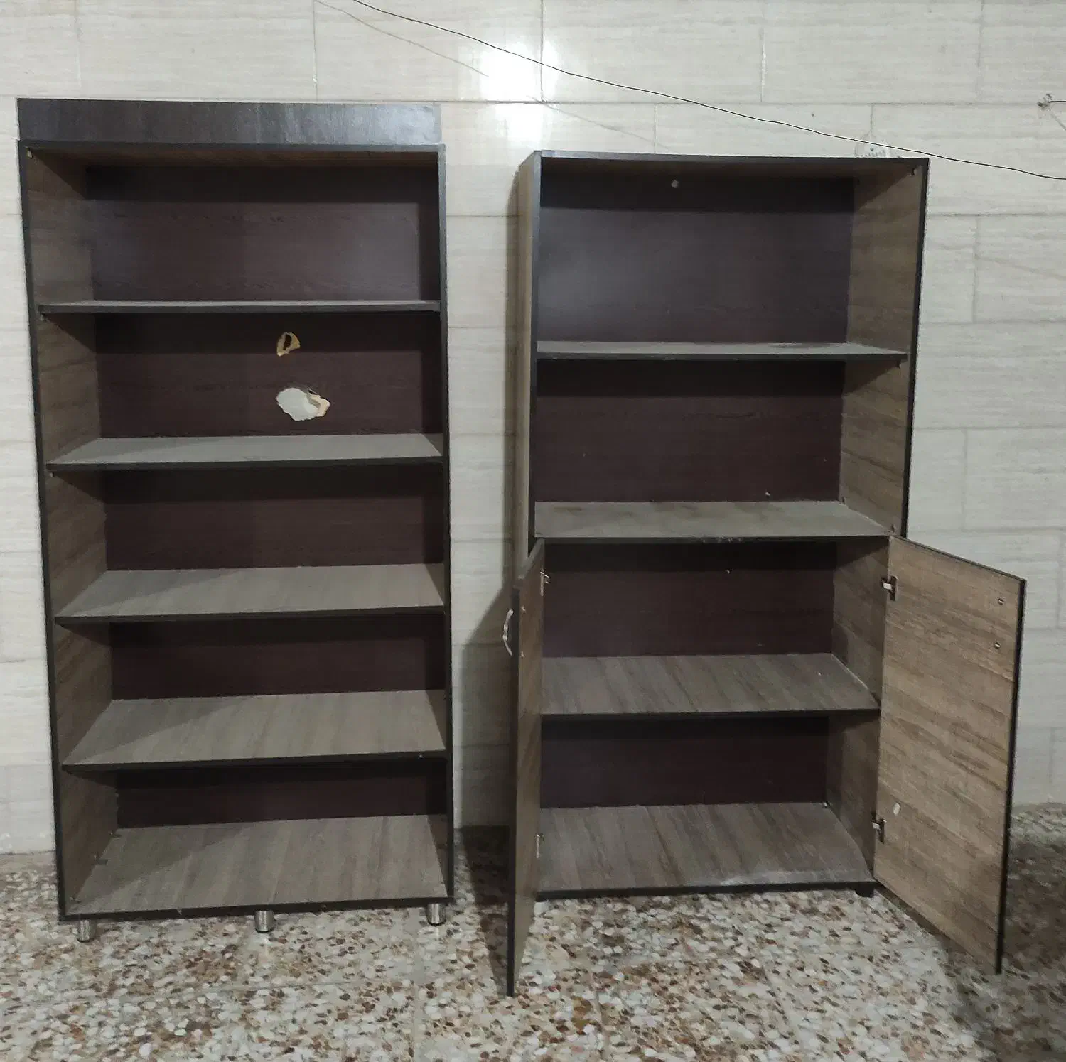 کتابخانه و کمد|کتابخانه، شلف، قفسههای دیواری|اهواز, شهرک پیام|دیوار