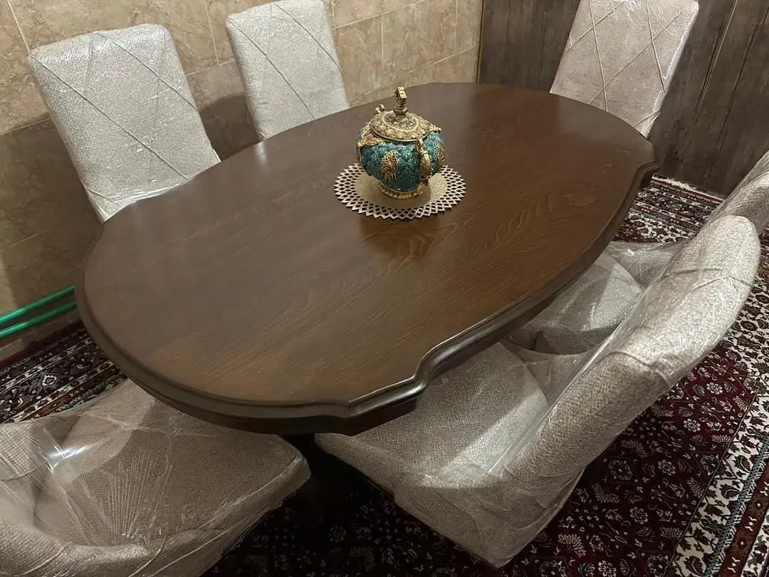 میز ناهارخوری ۶ نفره نونو تمام چوب راش اصل|میز و صندلی غذاخوری|شیراز, لشکری‎|دیوار