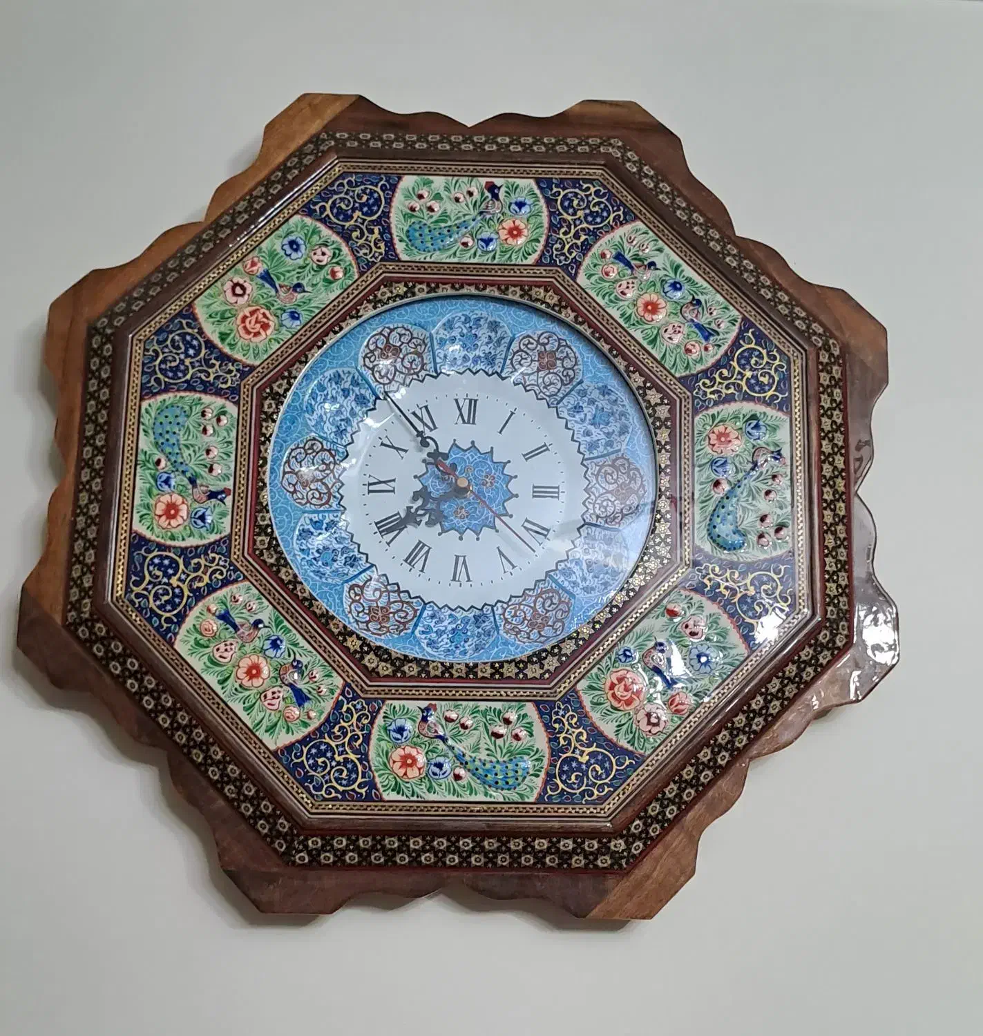 ساعت دیواری خاتم کاری اعلا درجه یک|ساعت دیواری و تزئینی|تهران, تهرانسر مرکزی|دیوار