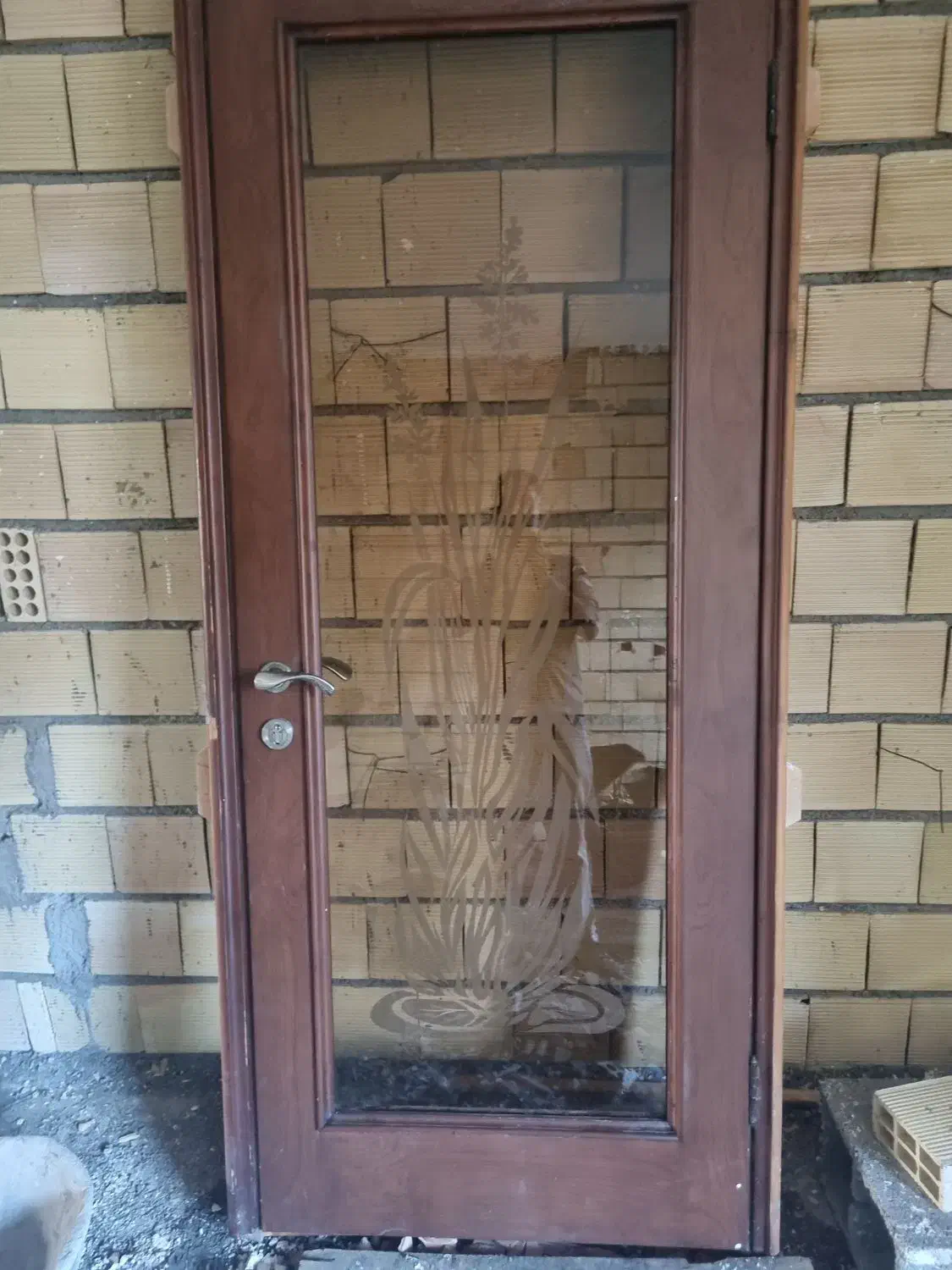 درب چوبی نراد شیشه سنبلانس|مصالح و تجهیزات ساختمان|رشت, لاکانی|دیوار