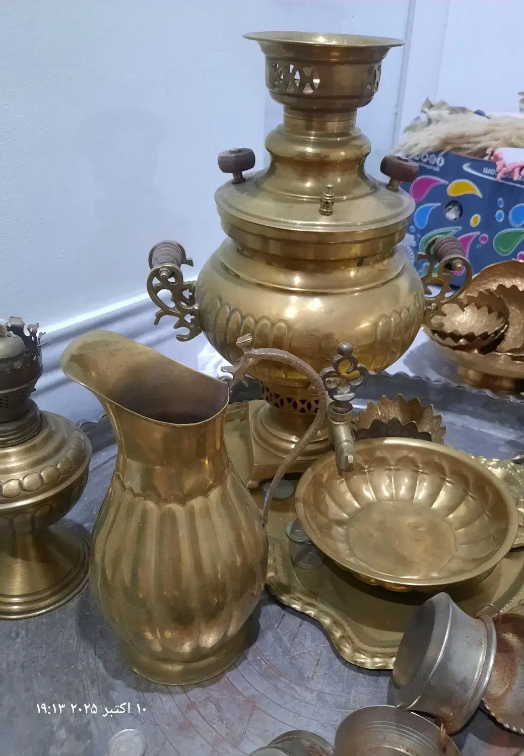 سماور زغالی 3 لیتری برنجی|سماور، چای‌ساز، قهوه‌ساز|لنگرود, |دیوار