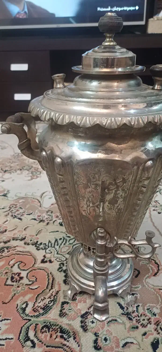 سکه نقره قدیمی قاجاروپهلوی وسماور زغالی قدیمی روس|کلکسیون سکه، تمبر، اسکناس|شیراز, زرهی|دیوار