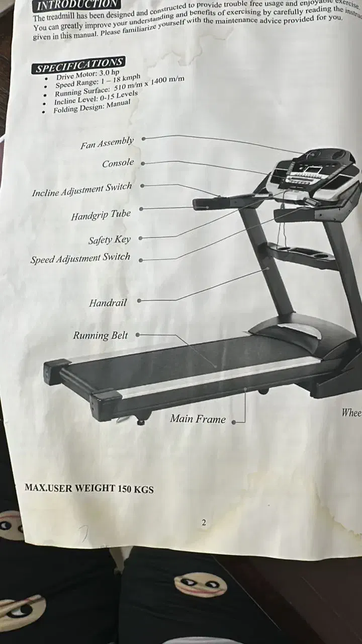 تردمیل|تجهیزات ورزشی|کرج, شهرک بنفشه|دیوار